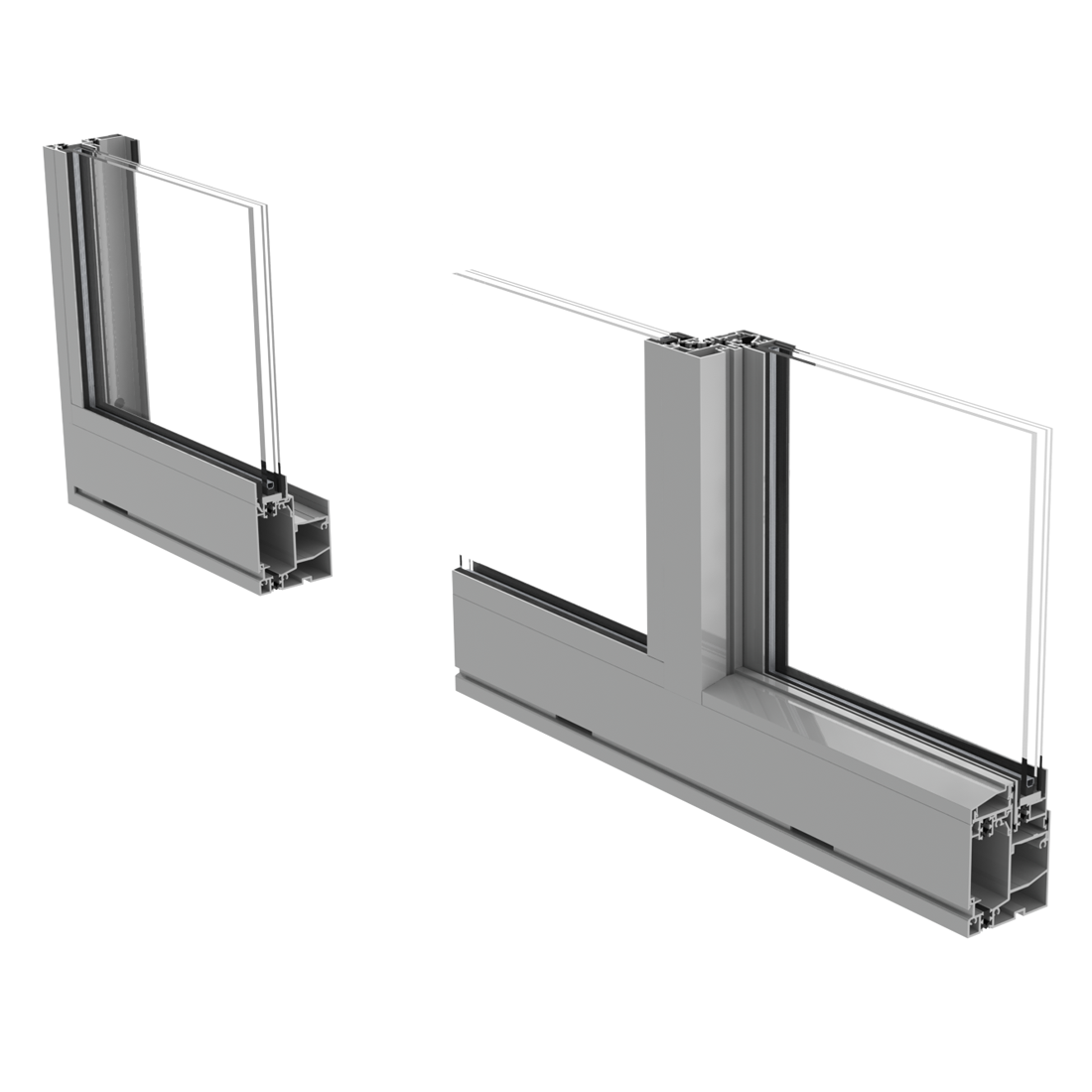 cross section of Prestige ES-SW340 sliding window